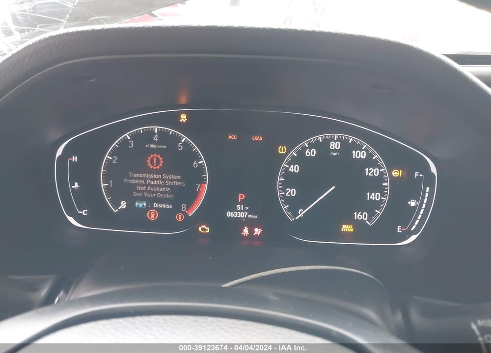 2019 HONDA ACCORD SPORT 2.0T VIN: 1HGCV2F36KA013619