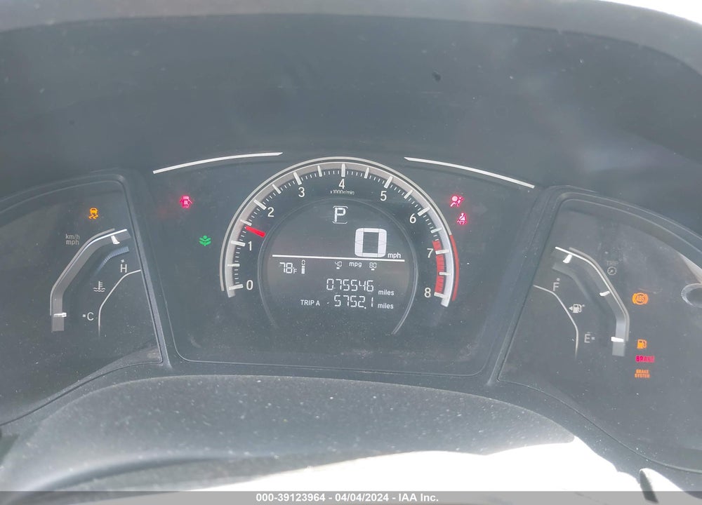 2017 HONDA CIVIC LX VIN: 19XFC2F57HE068959