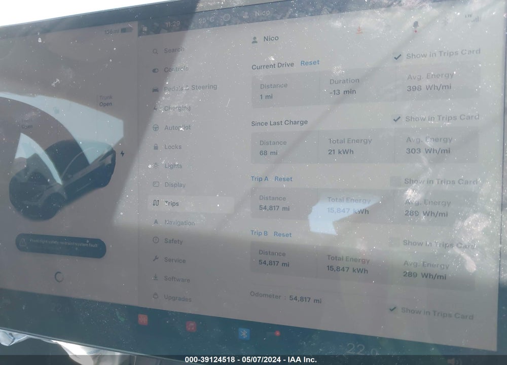 2023 TESLA MODEL 3 LONG RANGE DUAL MOTOR ALL-WHEEL DRIVE VIN: 5YJ3E1EB9PF387867