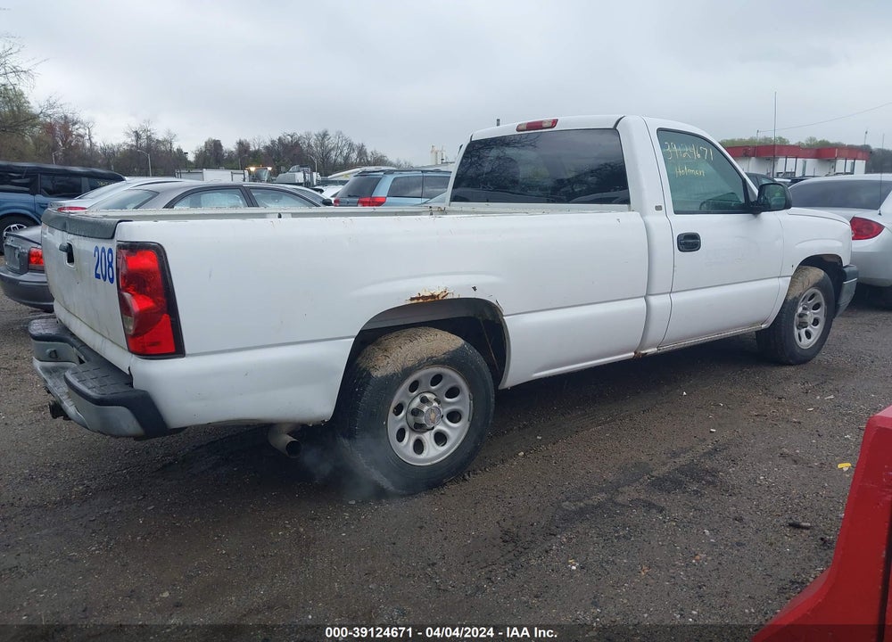 2005 CHEVROLET SILVERADO 1500 WORK TRUCK VIN: 1GCEC14V35Z357636