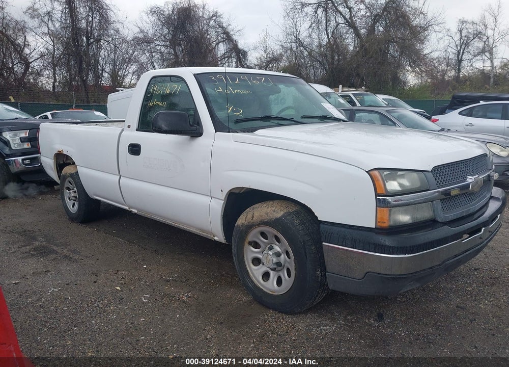 2005 CHEVROLET SILVERADO 1500 WORK TRUCK VIN: 1GCEC14V35Z357636