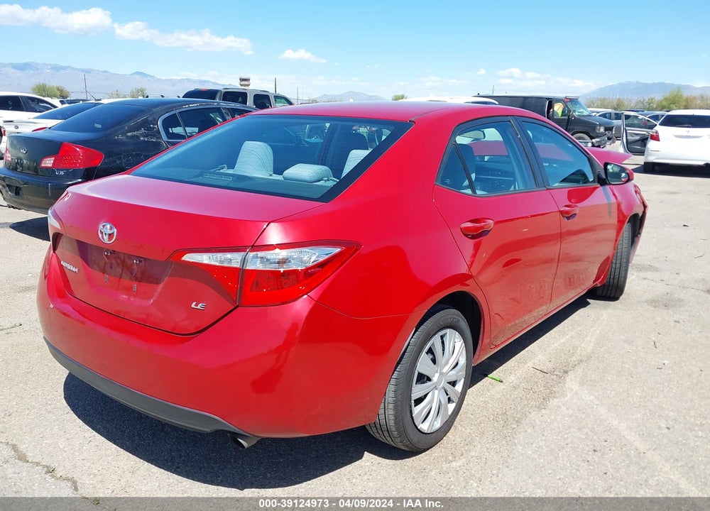 2015 TOYOTA COROLLA LE VIN: 2T1BURHE0FC462929
