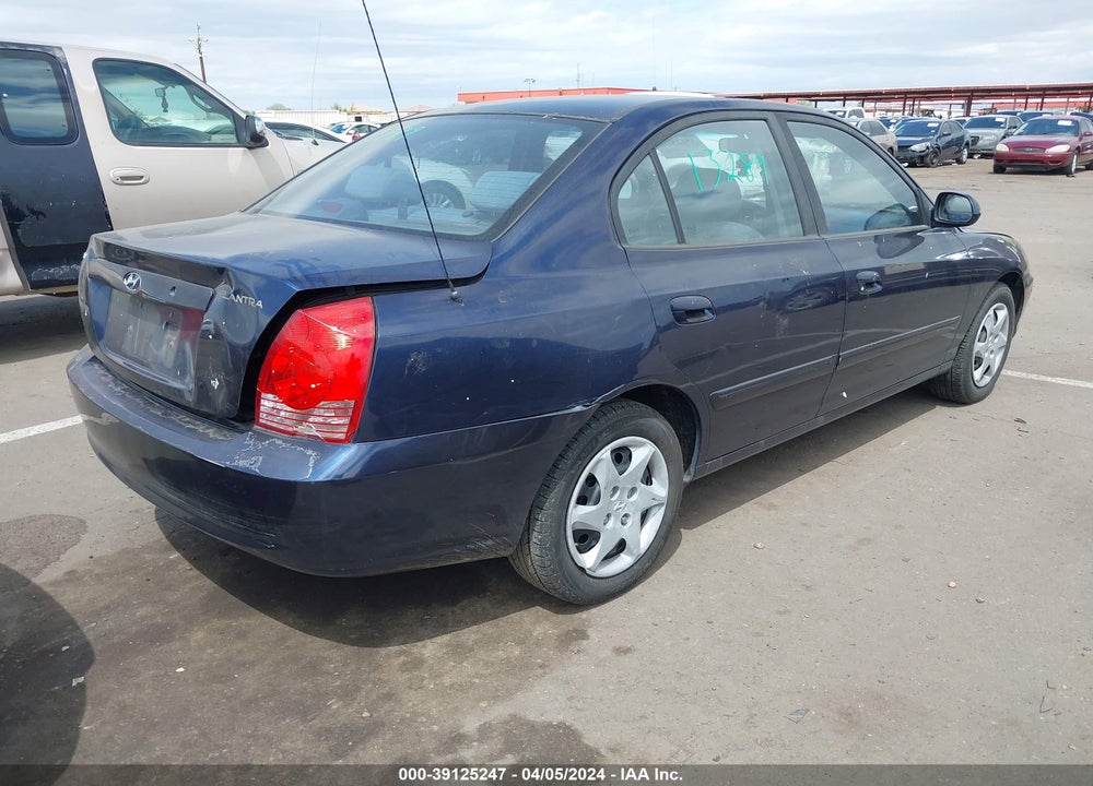 2004 HYUNDAI ELANTRA GLS/GT VIN: KMHDN46DX4U902296