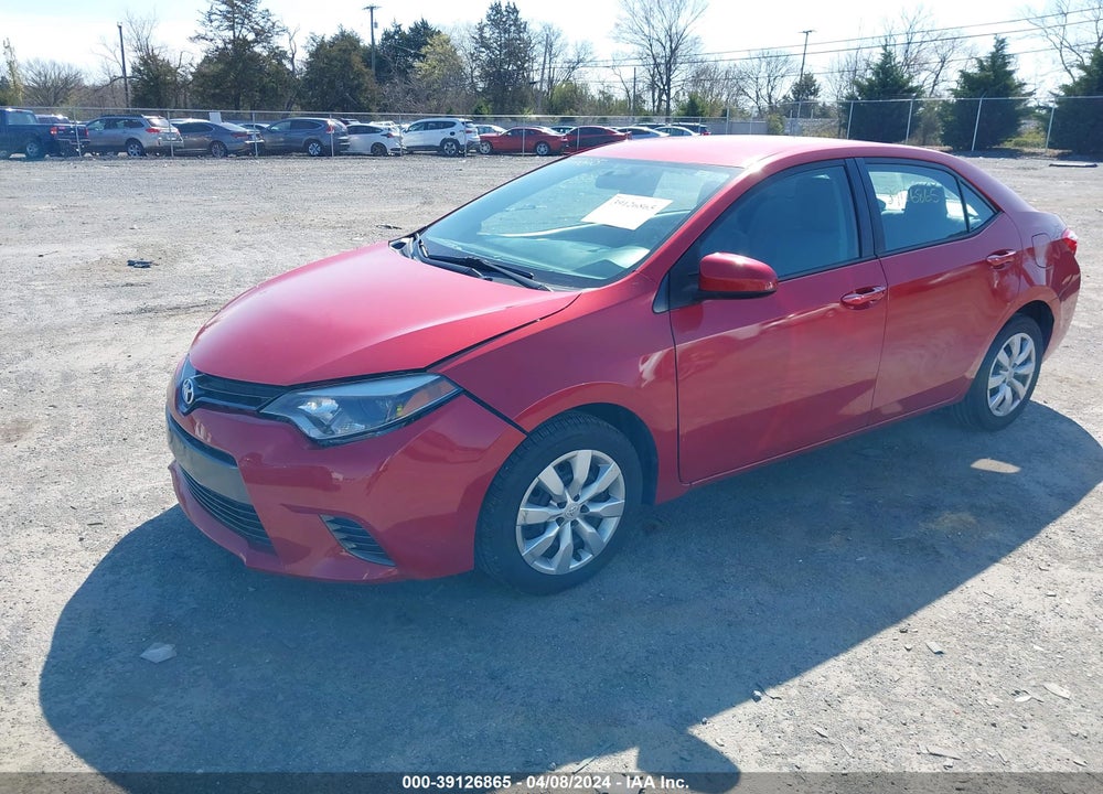 2016 TOYOTA COROLLA LE VIN: 2T1BURHE7GC517037