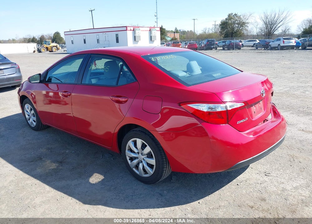 2016 TOYOTA COROLLA LE VIN: 2T1BURHE7GC517037
