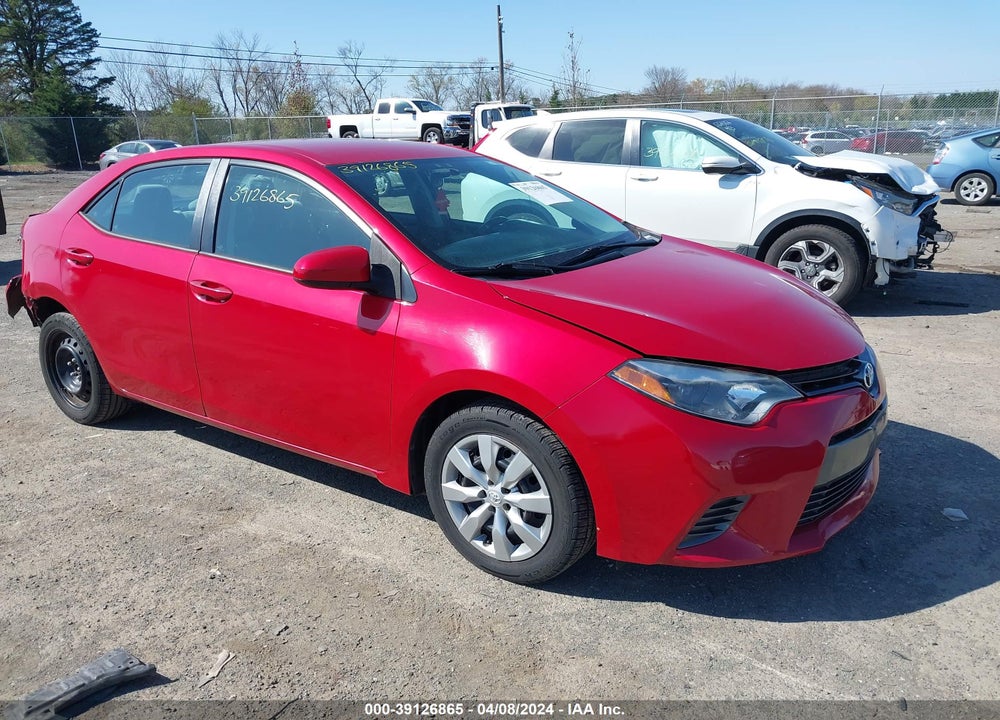 2016 TOYOTA COROLLA LE VIN: 2T1BURHE7GC517037