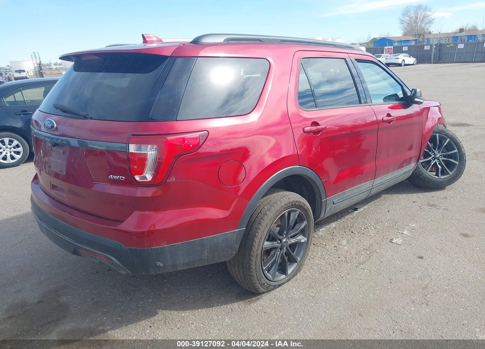 2017 FORD EXPLORER XLT VIN: 1FM5K8D82HGA99336