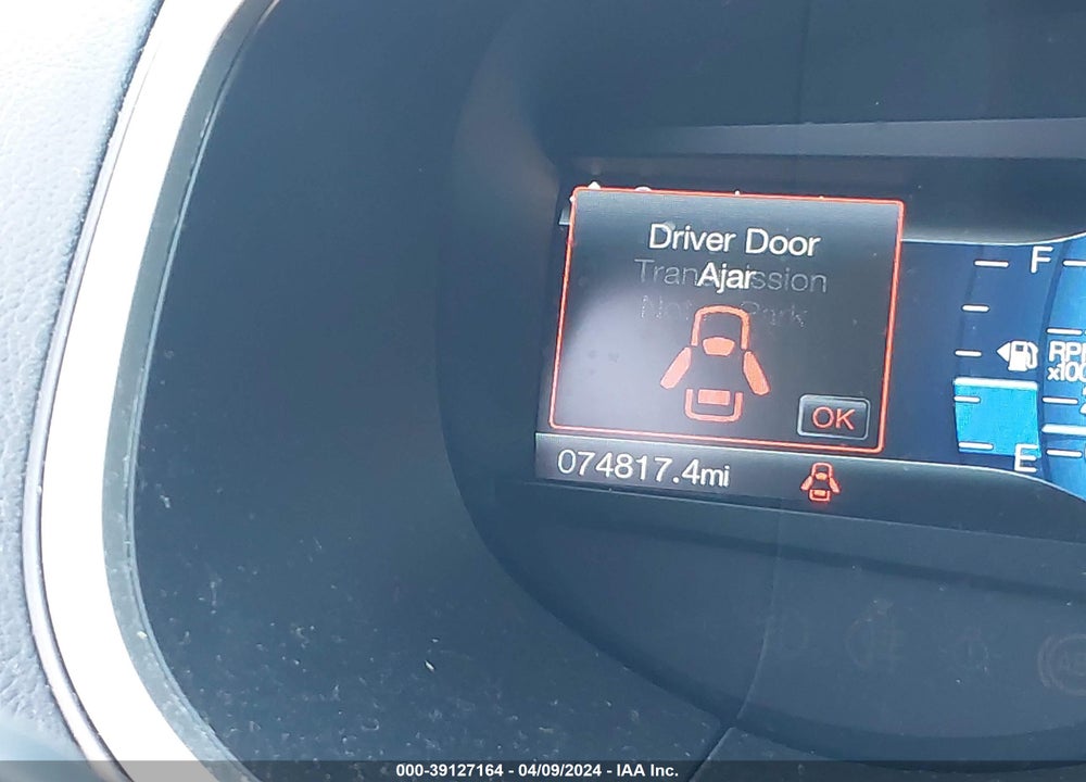 2016 FORD EDGE SEL VIN: 2FMPK4J81GBB26022