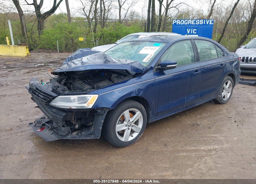 2012 VOLKSWAGEN JETTA 2.0L TDI VIN: 3VWLL7AJ7CM418624