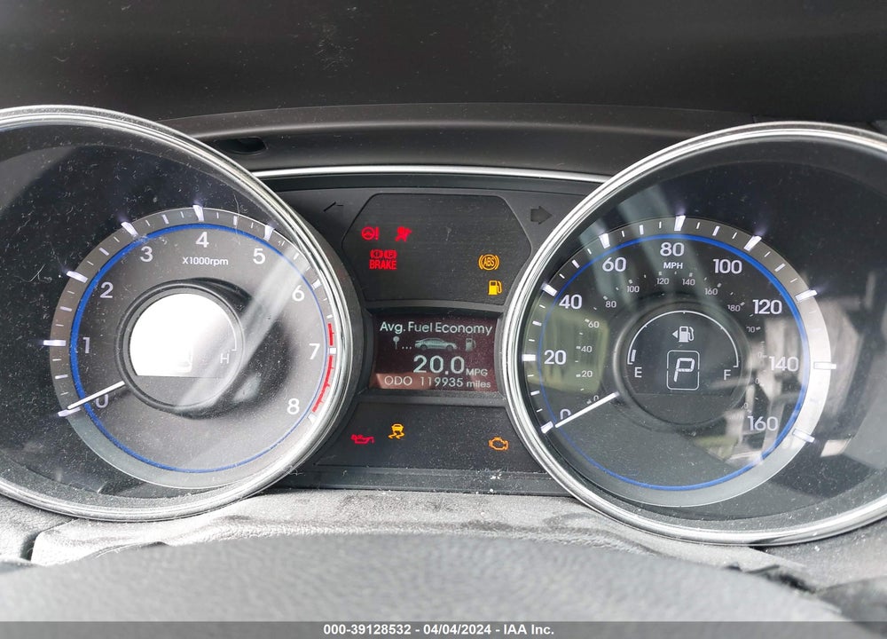 2014 HYUNDAI SONATA GLS VIN: 5NPEB4AC5EH865024
