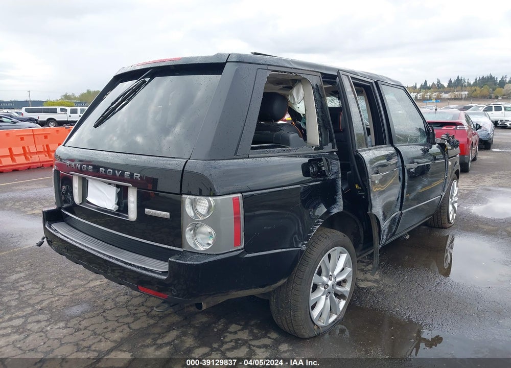 2008 LAND ROVER RANGE ROVER SUPERCHARGED VIN: SALMH13458A274761