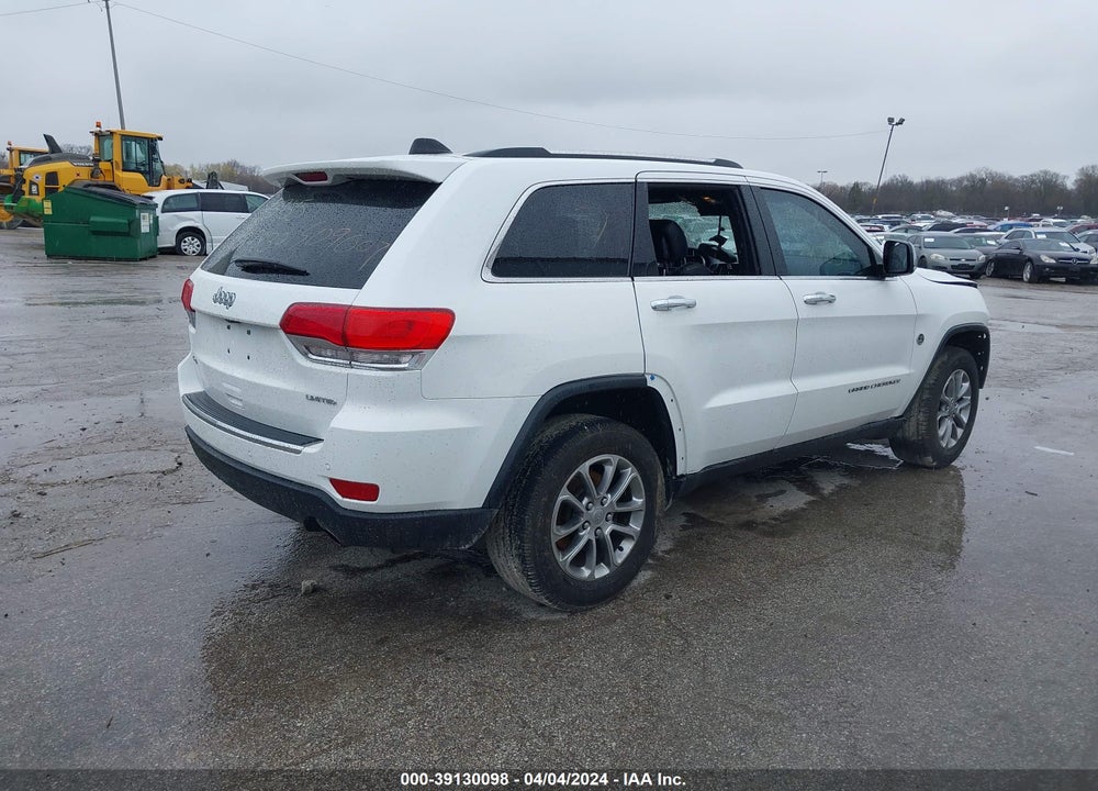 2015 JEEP GRAND CHEROKEE LIMITED VIN: 1C4RJFBGXFC747839
