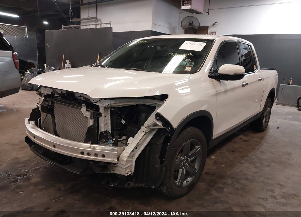 2022 HONDA RIDGELINE RTL-E VIN: 5FPYK3F79NB039348