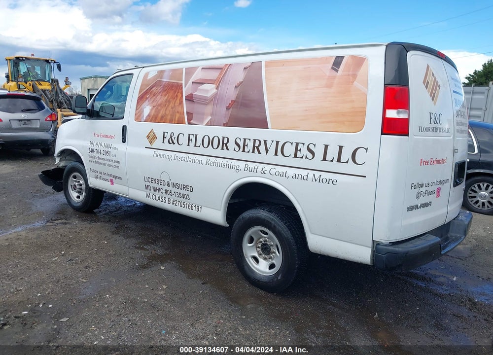 2020 GMC SAVANA CARGO RWD 2500 REGULAR WHEELBASE WORK VAN VIN: 1GTW7AFG8L1248902