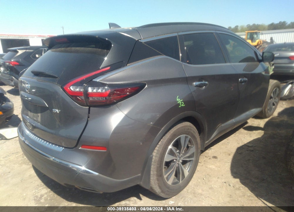 2021 NISSAN MURANO SV FWD VIN: 5N1AZ2BJ4MC125109