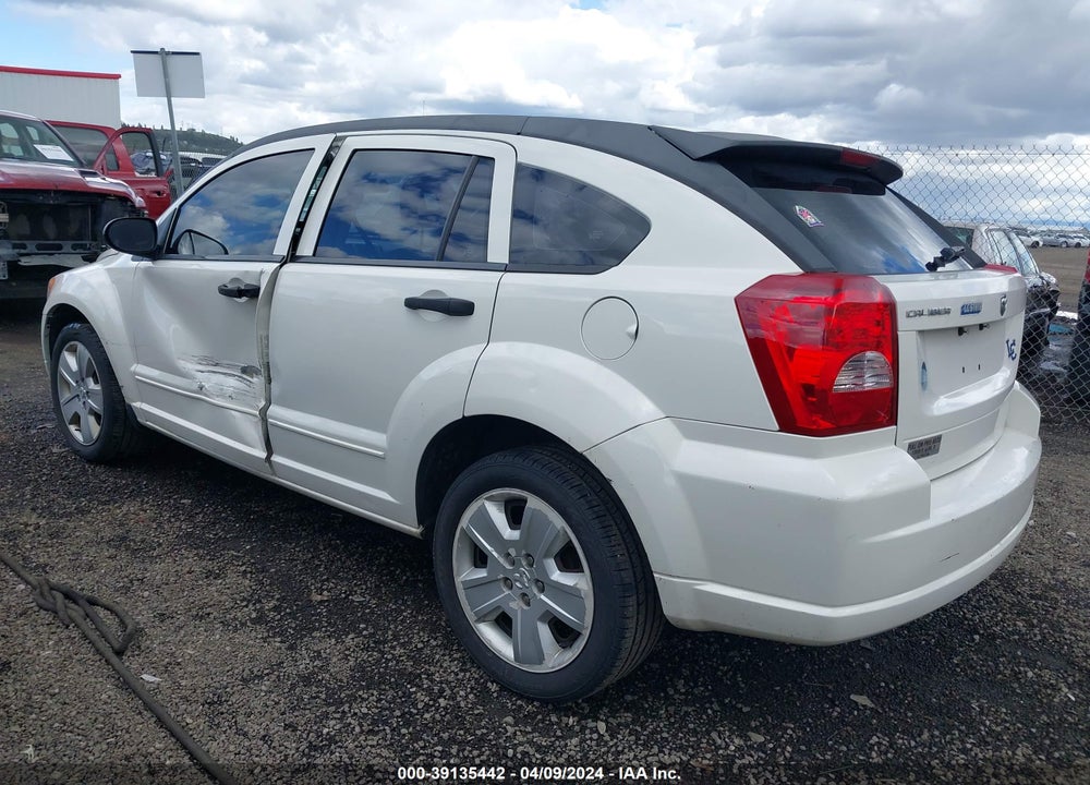 2007 DODGE CALIBER SXT VIN: 1B3HB48B77D314307