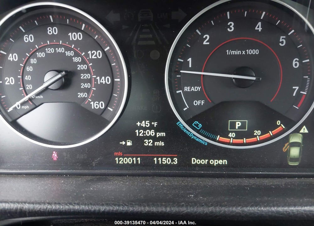 2013 BMW 335I VIN: WBA3A9G5XDNP37180