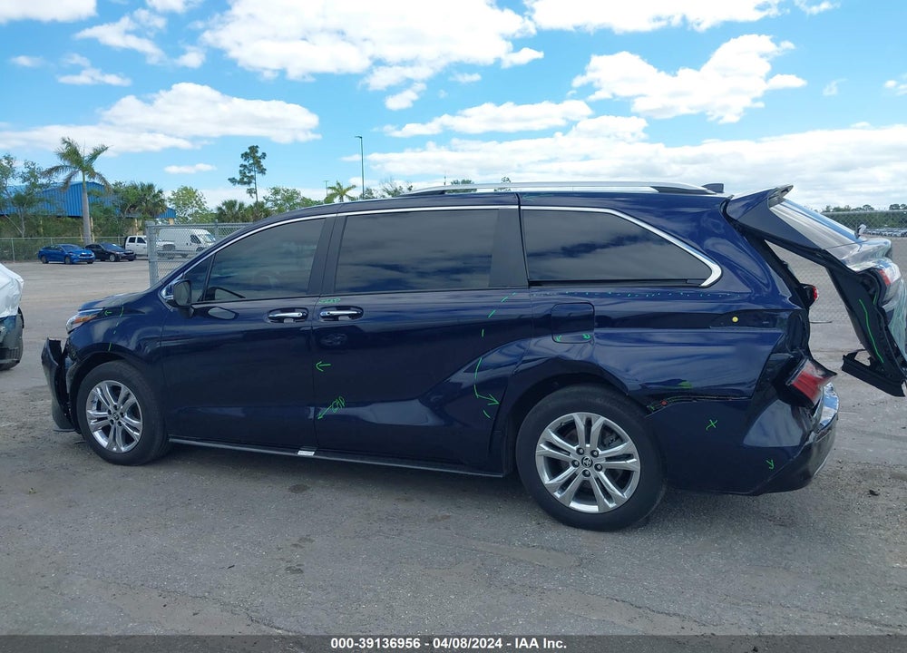 2022 TOYOTA SIENNA PLATINUM VIN: 5TDESKFC4NS043516