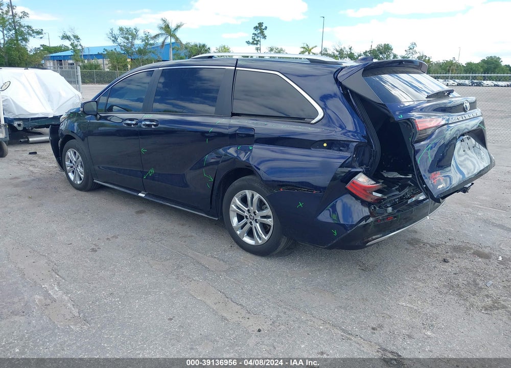 2022 TOYOTA SIENNA PLATINUM VIN: 5TDESKFC4NS043516