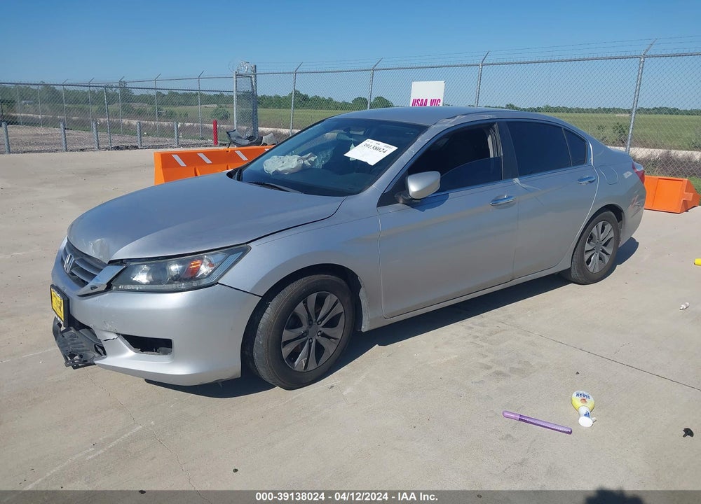 2013 HONDA ACCORD LX VIN: 1HGCR2F34DA104038