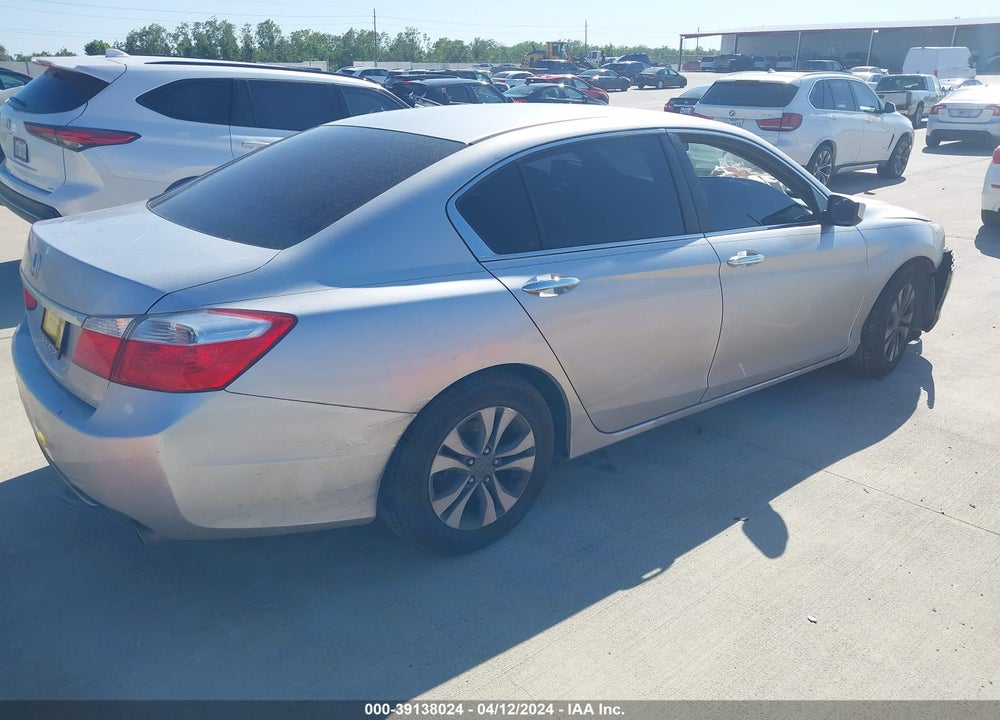 2013 HONDA ACCORD LX VIN: 1HGCR2F34DA104038