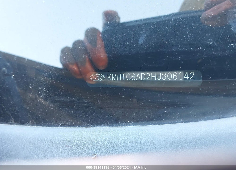 2017 HYUNDAI VELOSTER VIN: KMHTC6AD2HU306142