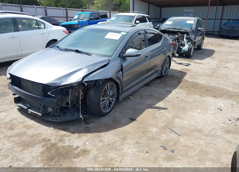 2018 HYUNDAI ELANTRA SPORT VIN: KMHD04LB0JU524535