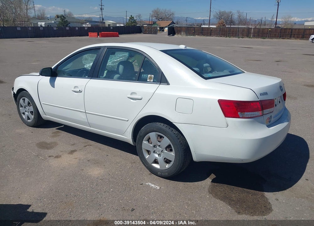 2008 HYUNDAI SONATA GLS VIN: 5NPET46C78H399557