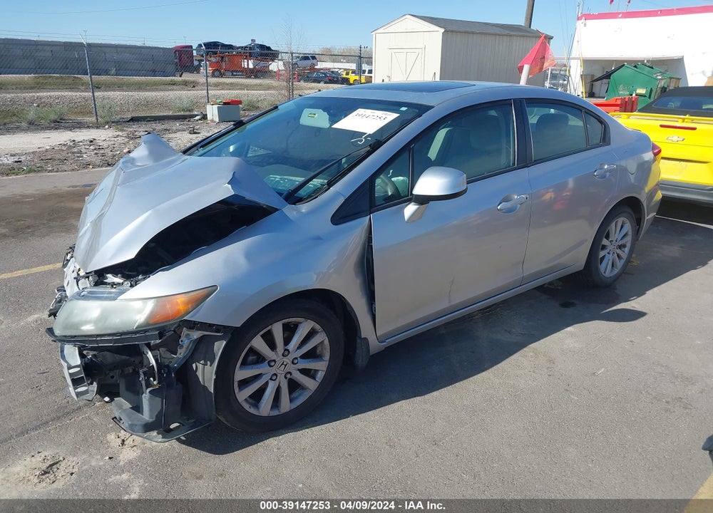 2012 HONDA CIVIC EX VIN: 2HGFB2F85CH602150