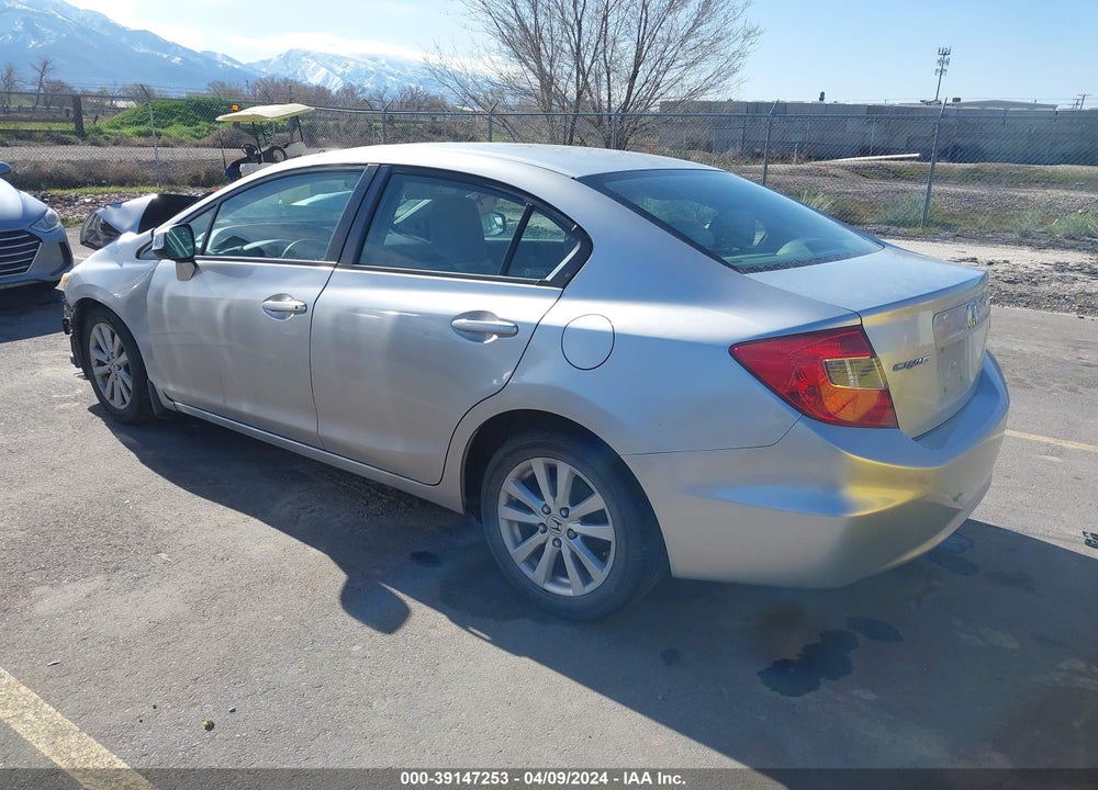 2012 HONDA CIVIC EX VIN: 2HGFB2F85CH602150