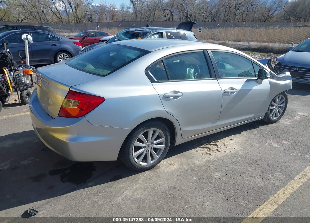 2012 HONDA CIVIC EX VIN: 2HGFB2F85CH602150