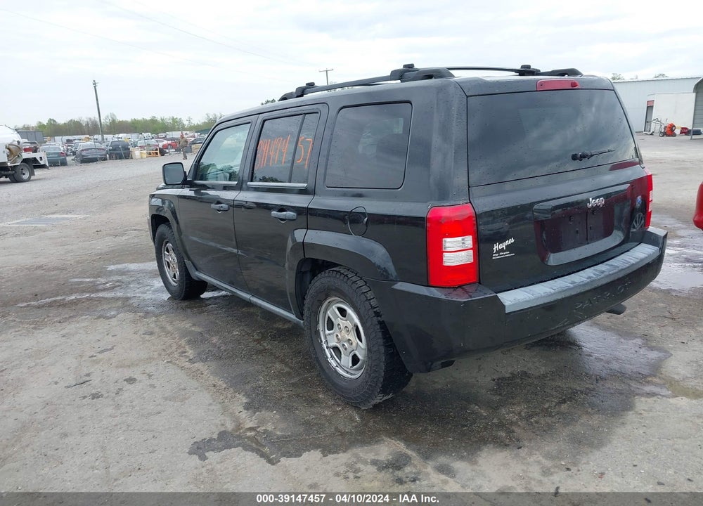 2008 JEEP PATRIOT SPORT VIN: 1J8FT28W58D595110