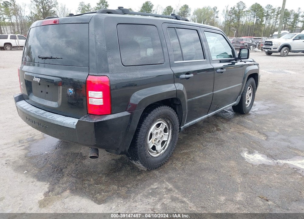 2008 JEEP PATRIOT SPORT VIN: 1J8FT28W58D595110