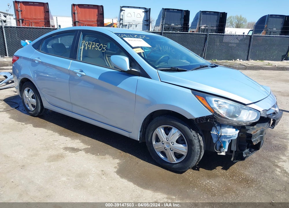 2014 HYUNDAI ACCENT GLS VIN: KMHCT4AE8EU683518