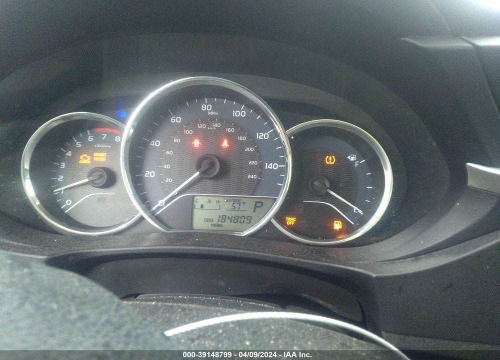 2014 TOYOTA COROLLA LE VIN: 2T1BURHE1EC217684