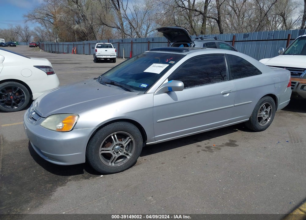 2002 HONDA CIVIC LX VIN: 1HGES16622L077375