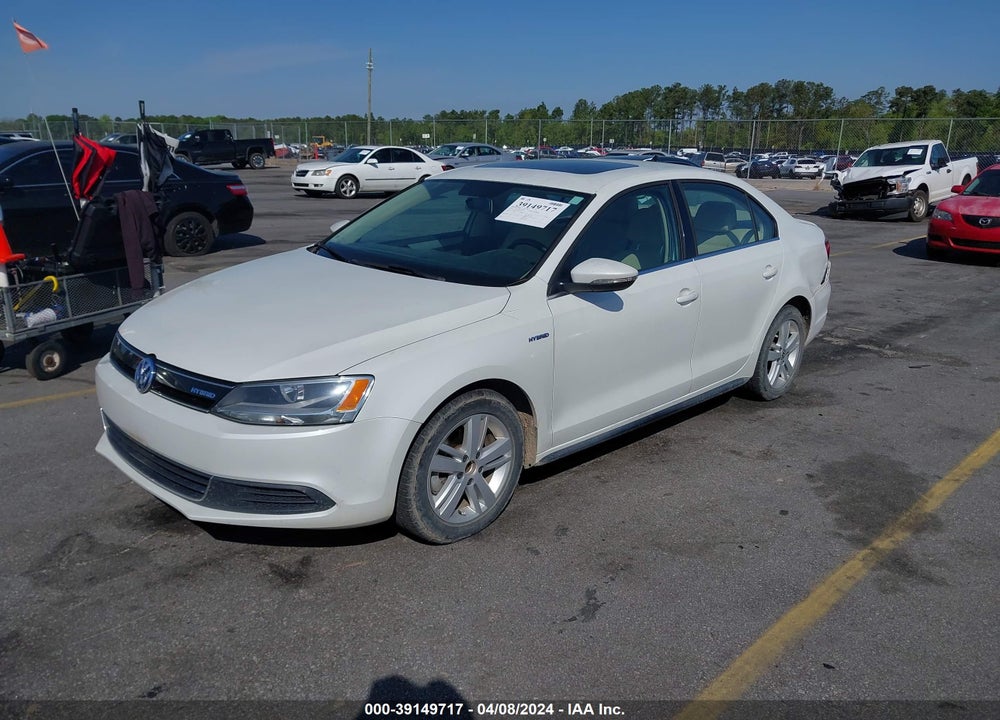 2014 VOLKSWAGEN JETTA HYBRID SEL VIN: 3VW637AJ4EM213147