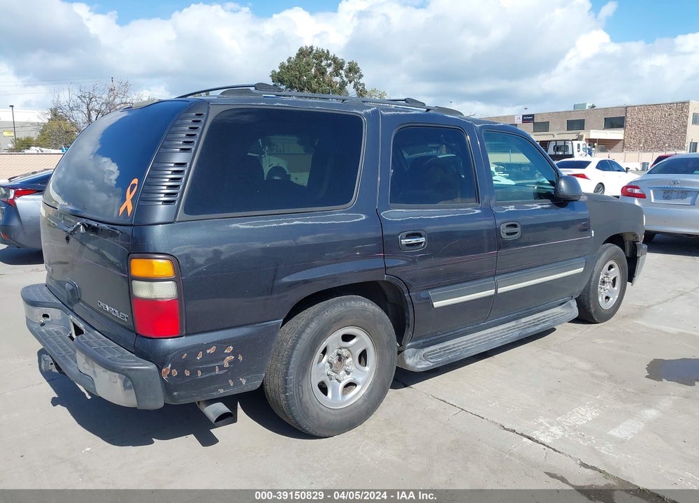 2004 CHEVROLET TAHOE LS VIN: 1GNEC13V34J315991