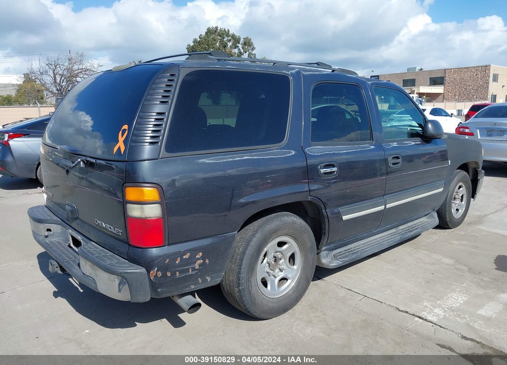 2004 CHEVROLET TAHOE LS VIN: 1GNEC13V34J315991