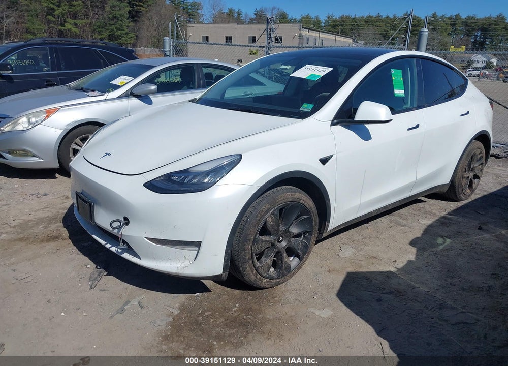 2021 TESLA MODEL Y LONG RANGE DUAL MOTOR ALL-WHEEL DRIVE VIN: 5YJYGDEE7MF194351