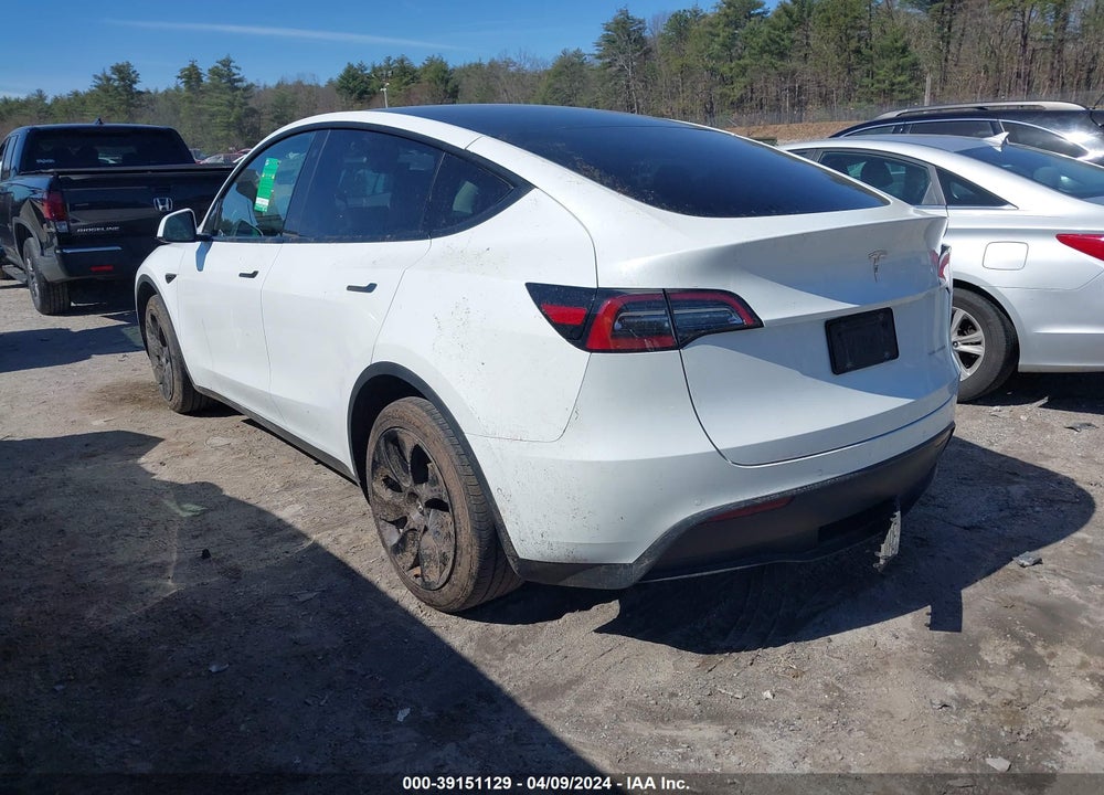 2021 TESLA MODEL Y LONG RANGE DUAL MOTOR ALL-WHEEL DRIVE VIN: 5YJYGDEE7MF194351