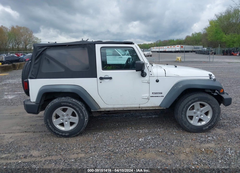 2012 JEEP WRANGLER SPORT VIN: 1C4AJWAG2CL186952
