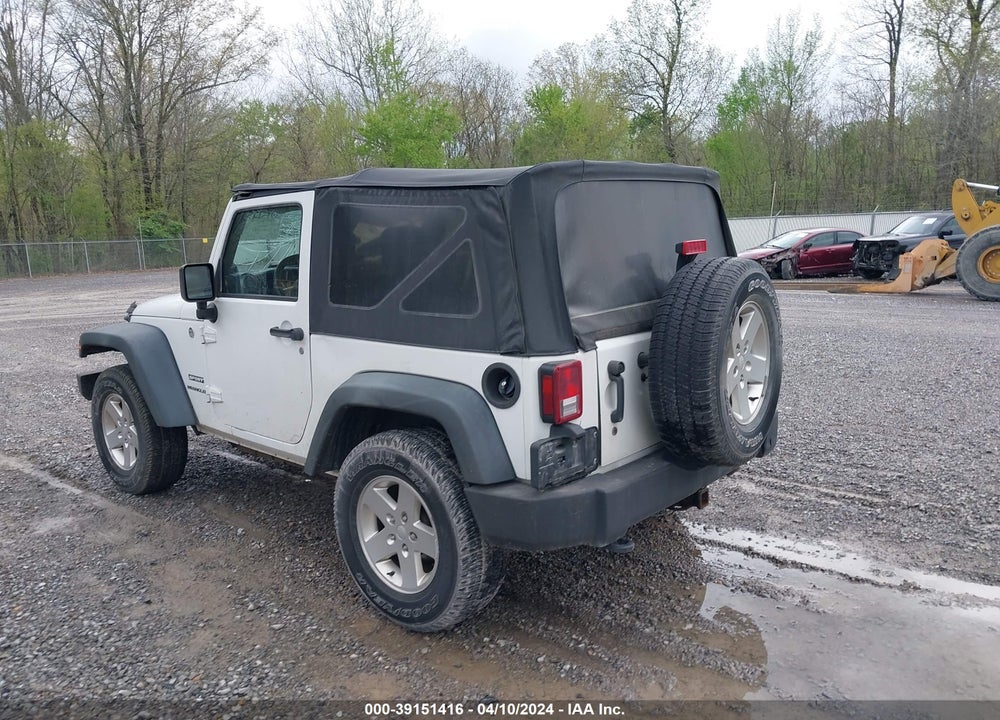 2012 JEEP WRANGLER SPORT VIN: 1C4AJWAG2CL186952