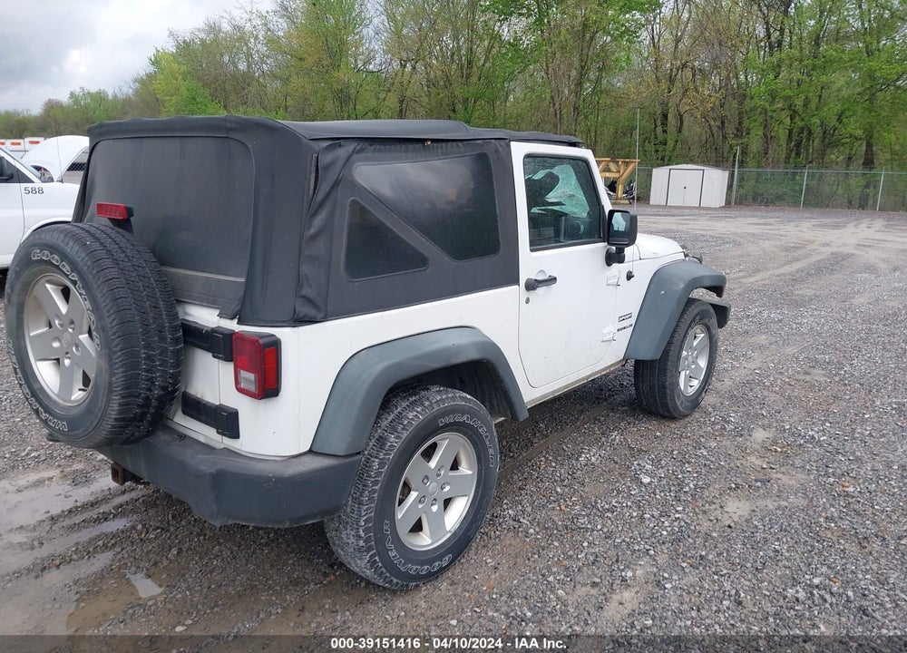 2012 JEEP WRANGLER SPORT VIN: 1C4AJWAG2CL186952