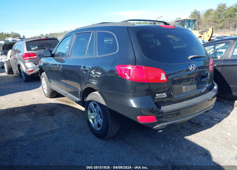 2009 HYUNDAI SANTA FE GLS VIN: 5NMSG13D59H237346