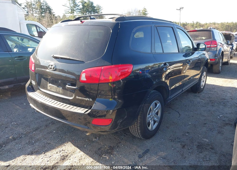 2009 HYUNDAI SANTA FE GLS VIN: 5NMSG13D59H237346