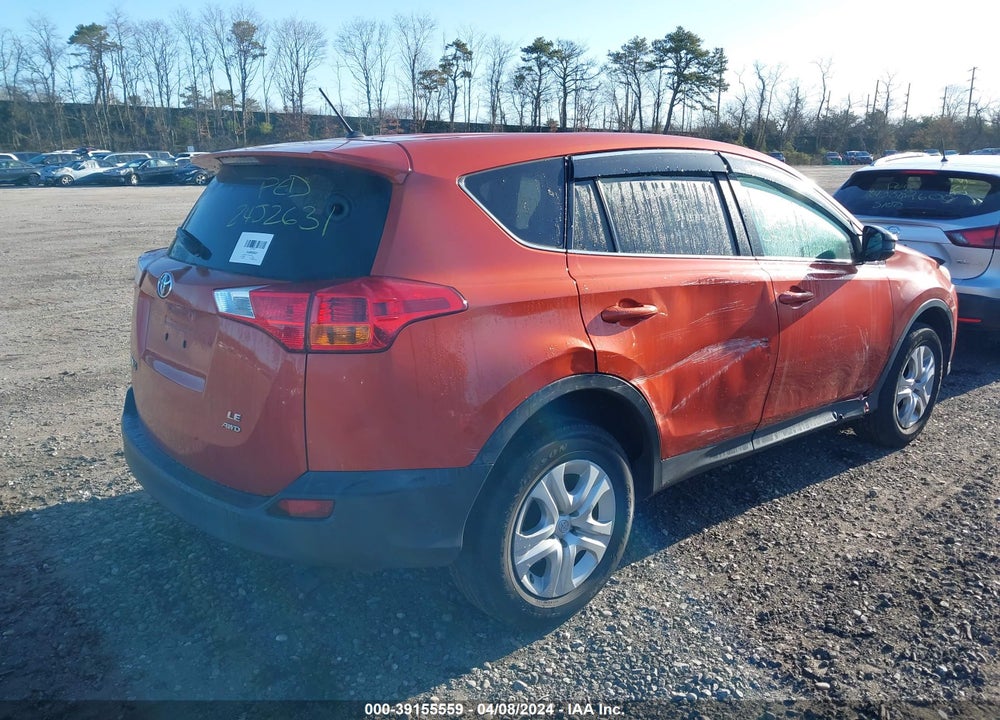 2015 TOYOTA RAV4 LE VIN: 2T3BFREVXFW396524
