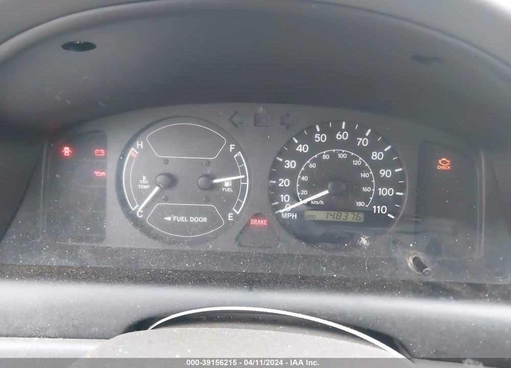 2000 TOYOTA COROLLA VE/CE/LE VIN: 2T1BR12E1YC299481