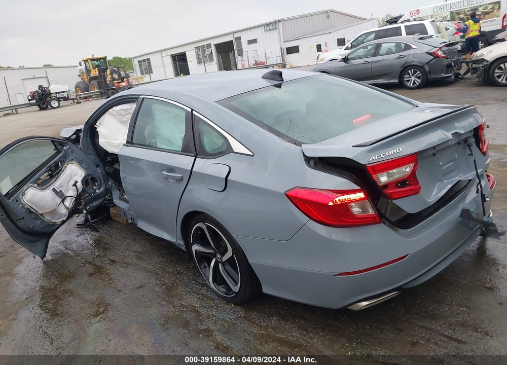 2022 HONDA ACCORD SPORT VIN: 1HGCV1F37NA107491