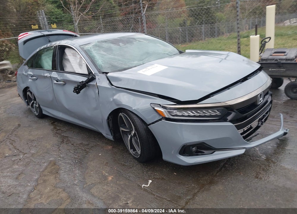 2022 HONDA ACCORD SPORT VIN: 1HGCV1F37NA107491